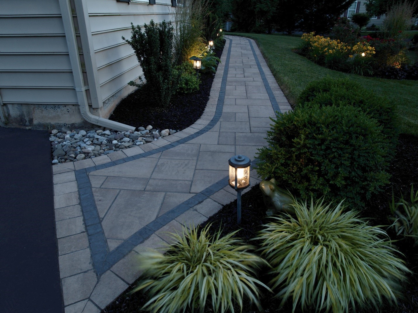 Pavers installed for a client from the New Castle team.